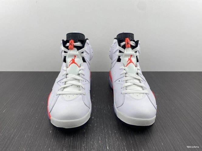 Rep TBkick (2014) White Retro Jordan 6 Infrared 384664-123 0813